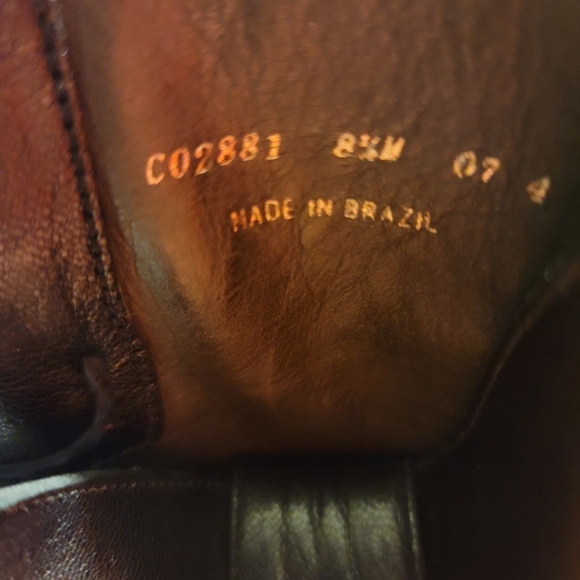 Cole Haan Lenox Leather Steel Toe Square Pull-On Tall Riding Boots US9-9.5 Black - Picture 6 of 12